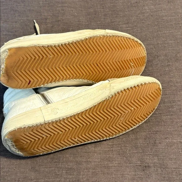 Golden Goose Slide High-Top Sneakers Sparkle grey and white size 39 EU - Picture 7 of 7